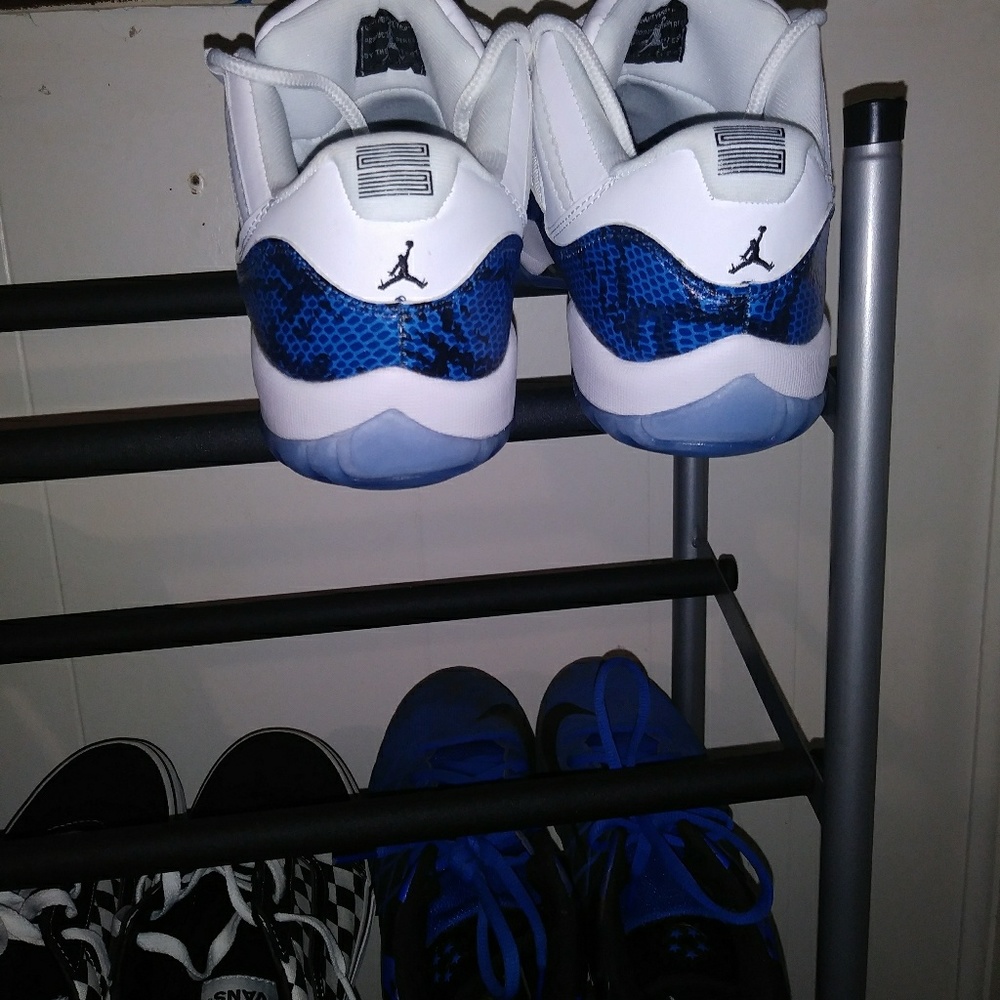 Jordans 11 lows snake skin
